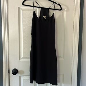 Black slip dress